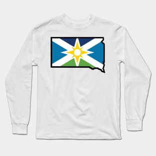 Aberdeen Flag in South Dakota Long Sleeve T-Shirt